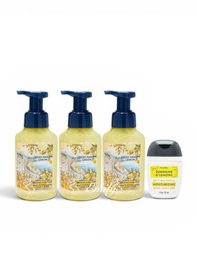 3X Bath & Body Works
FRESH AMALFI LEMON Foam
Hand Soap + PocketBac Collection